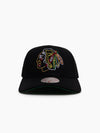 Chicago Blackhawks Neon Logo Pro Crown Snapback