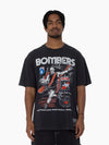 Essendon Bombers Flaming Skull Footy Tee